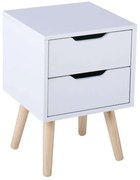 Κομοδίνο Alina Ε745,31 29x29x44cm White-Sonoma