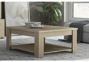 Savvidis Furniture  Τραπεζάκι Σαλονιού Με Ράφι 90x90 No9 Λάττε Μελαμίνη BEST-8080249