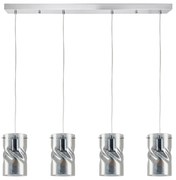 Φωτιστικό Οροφής  KQ S0616-4 TWIST SMOKEY PENDANT GLASS+ - 51W - 100W - 77-8183