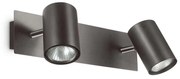 Φωτιστικό Τοίχου-Απλίκα Spot 156743 36,5x11,5x13cm 2xGU10 50W Black Ideal Lux