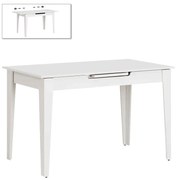 Τραπέζι Trendline Megapap επεκτεινόμενο χρώμα λευκό 120/150x70x75εκ.