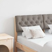 vidaXL Ταπετσαρισμένο κεφαλάρι Taupe 120 cm Στερεά ξυλεία πεύκου