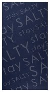 Πετσέτα Θαλάσσης Παιδική Stay Salty Blue-Black Nef-Nef Θαλάσσης 75x150cm Microfiber