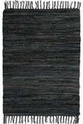Δερμάτινο Πατάκι (60x90) Silk Fashion Ανθρακί