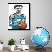 Ξύλινο Κάδρο Ja Morant KD0521 21x30cm Εκτύπωση Πόστερ (χωρίς κάδρο)