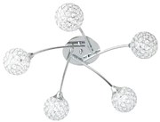 Φωτιστικό Οροφής Πολύφωτο Aca Skylar AD2012005C Chrome