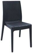 Καρέκλα Dafne Anthracite Rattan Ε328,2 46Χ55Χ85 cm