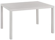 Τραπεζάκι SAHIRA Αλουμινίου Λευκό 120x80x75,5Υ εκ. 120x80x75.5 εκ.