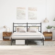 vidaXL Κομοδίνο 2 τεμάχια Παλιού Ξύλου 45x34x45 εκ Κατασκευασμένη Ξυλεία