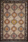 Χαλί Μετάξι Mansoor Beige-Multi 120X195 120X195cm