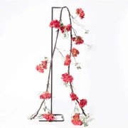 Τεχνητή Γιρλάντα Ορτανσία 3161-7 300cm Red Supergreens Polyurethane