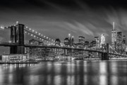 Αφίσα BROOKLYN BRIDGE Nightly Impressions | Monochrome