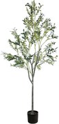 Τεχνητό Δέντρο Olive Tree 20054 Φ90x180cm Green-Brown Globostar Πολυαιθυλένιο,Ύφασμα