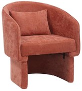 Πολυθρόνα Playmob ύφασμα σε κεραμιδί απόχρωση 69x65x79εκ 69x65x79 εκ.