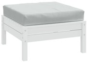 vidaXL Μαξιλάρι Παλέτας Ανοιχτό Γκρι 60x60x9,5 εκ. Ύφασμα