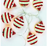 Διακοσμητικά Λαμπάκια 10xLED 0,6W IP20 2xAA 3000K Πολύχρωμο X05101123 Aca-X05101123-Πολύχρωμο X05101123