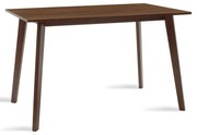 Τραπέζι Benson pakoworld MDF με καπλαμά  χρώμα καρυδί 120x75x75εκ - 097-000003