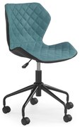 MATRIX children chair, color: black / turquoise DIOMMI V-CH-MATRIX-FOT-TURKUSOWY