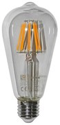 Adeleq Led Λάμπα Cog Αβοκάντο St64 Φ64 Διάφανο Ε27 8W Θερμό 13-27646800
