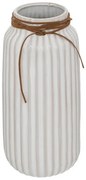 Βάζο Whiten Pakoworld κεραμικό σε λευκή απόχρωση Φ13x28εκ 199-000587-199-000587-Λευκό 199-000587