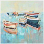 Πίνακας σε καμβά Boatty Ι Inart 100x3x100εκ