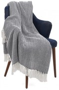 Heinner HR-PLD200-ZBLK Κουβέρτα Πλεκτή Διπλή 200x220εκ. Ζικ Ζακ