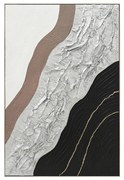 Πίνακας τοίχου ABSTRACT C4553.02 με Κορνίζα Μπέζ - Καμβάς Χειροποίητος 82x4.5x122Υεκ 82x4.5x122 εκ.
