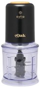 Estia 06-19020 Πολυκοπτης Oak 400W με Πλαστικο Μπολ 0.7lt, Μαύρος