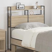 vidaXL Κεφαλάρι Αποθήκης με ράφι Sonoma Δρυς 80 cm Επεξεργασμένο ξύλο