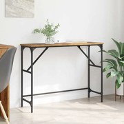 vidaXL Τραπέζι κονσόλας Παλιό ξύλο 100 x 32 x 75 εκ Επεξεργασμένο ξύλο