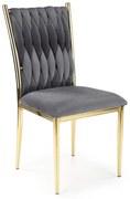 K436 chair color: grey / gold DIOMMI V-CH-K/436-KR-POPIELATY/ZŁOTY
