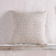 Μαξιλαροθήκη Διακοσμητική Fabio Beige Ρυθμός 40Χ40 Βαμβάκι-Πολυέστερ