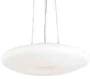 Φωτιστικό Οροφής Glory 019741 60x26/235cm 5xE27 60W White Ideal Lux