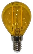 Adeleq Led Λάμπα Cog Σφαιρικό Ε14 2W 230V Πορτοκαλί 13-14023