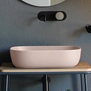 Scarabeo Glam 1804-810 Eπικαθήμενος Νιπτήρας Πορσελάνης Antique Pink 56x39 εκ.
