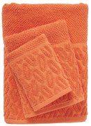 Πετσέτες Best 0787 (Σετ 3τμχ) Coral Das Home Σετ Πετσέτες 70x140cm Βαμβάκι-Πολυέστερ