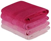 Πετσέτες Rainbow 317HBY1425 (Σετ 4τμχ) Pink L'essentiel Maison Σετ Πετσέτες 70x140cm 100% Βαμβάκι