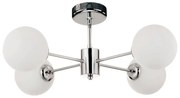 Φωτιστικό Οροφής 5014-4 45x25cm 4xG9 White-Chrome Inlight