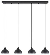 SE21-BL-B10-4BL-MS3 ADEPT PENDANT Black Metal Shade + HOMELIGHTING 77-9056