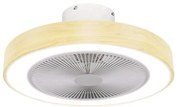 ESTIA ΑΝΕΜΙΣΤΗΡΑΣ ΟΡΟΦΗΣ HALO FLOW 50cm 15w ΜΕ CCT LED ΦΩΤΙΣΜΟ 45W &amp; ΤΗΛΕΧΕΙΡΙΣΤΗΡΙΟ ΟΨΗ ΞΥΛΟΥ