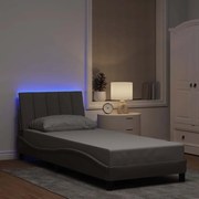 Σκελετός Κρεβατιού Χωρίς Στρώμα Hanko Taupe 90x200 εκ. Υφασμάτινο