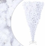 vidaXL Χριστουγεννιάτικο Δέντρο Τεχνητό Ανάποδο με Βάση Λευκό 240 εκ.