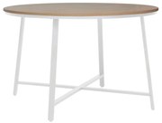 Τραπέζι Gianno 225-000054 Φ120x76cm Oak-White