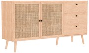 Μπουφές Oslo pakoworld sonoma 150x39x79εκ