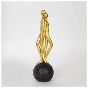 Διακοσμητικό Γλυπτό ζευγάρι Χρυσό 9.5x9.5x31.5cm 752-27089 Estheti-752-27089-Χρυσό 752-27089