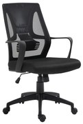 WOODWELL ΕΟ545,1WBF2960 Πολυθρόνα Γραφείου Mesh Μαύρο 60x62x99/109cm ΕΟ545,1W