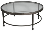 GRANAZ COFFEE TABLE ΜΑΥΡΟ ΜΑΥΡΟ 100x100xH42,5cm - 04-1102