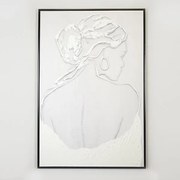 ΠΙΝΑΚΑΣ ΚΑΜΒΑΣ ΓΥΝΑΙΚΑ ΛΕΥΚΟΣ - ΓΚΡΙ ΑΝΟΙΧΤΟ 82.6x122.6cm
