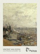 Αναπαραγωγή View of Paris from Montmartre (1886), Vincent van Gogh