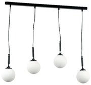 Φωτιστικό Οροφής Ράγα 4514-4 80cm 4xG9 Black Inlight